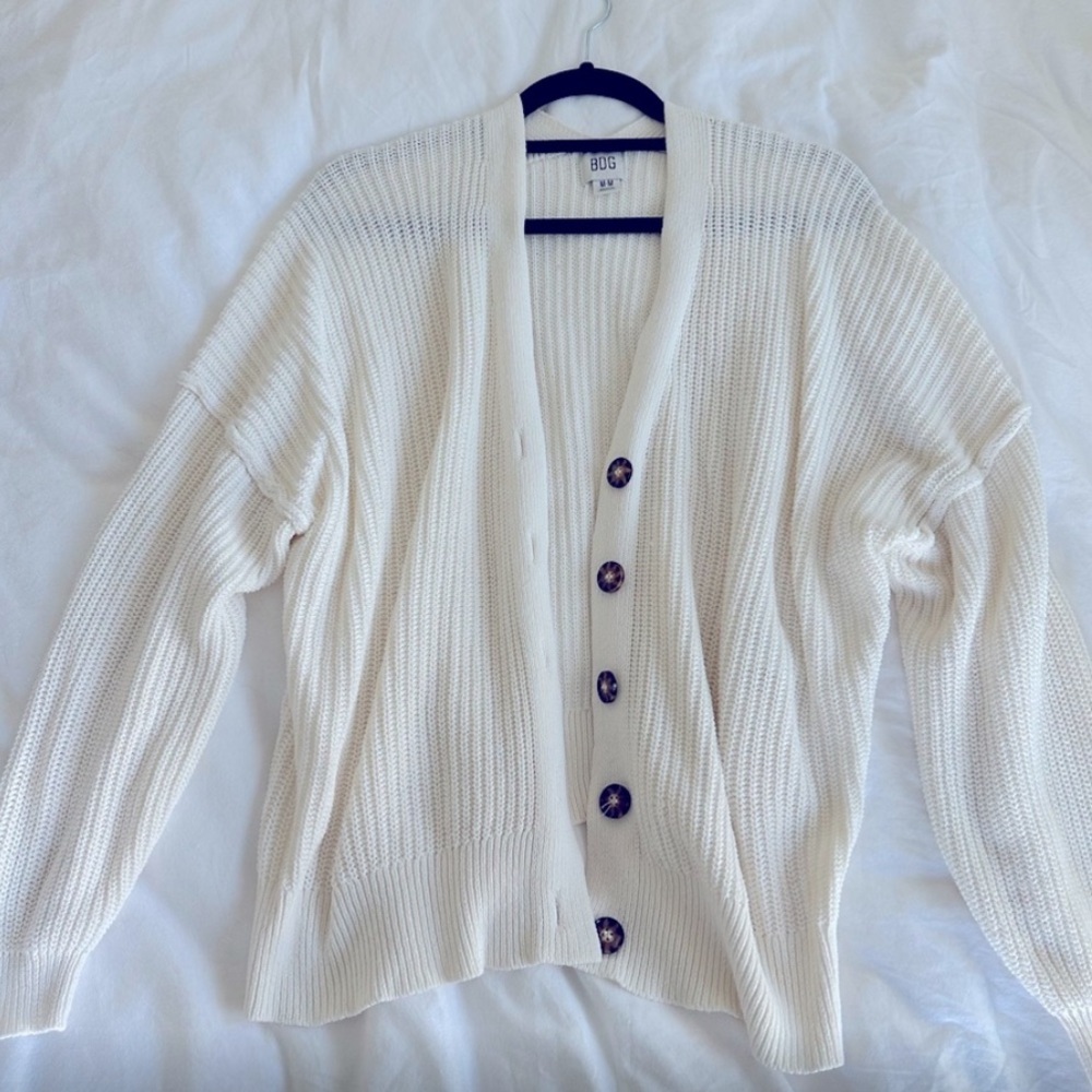 Urban Outfitters BDG Ivory Cardigan